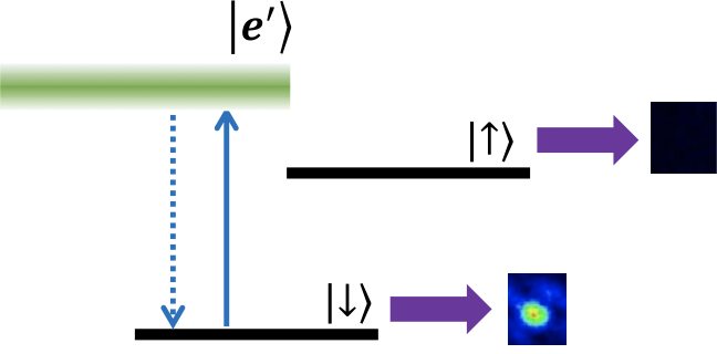 量子状態読み出しの模式図